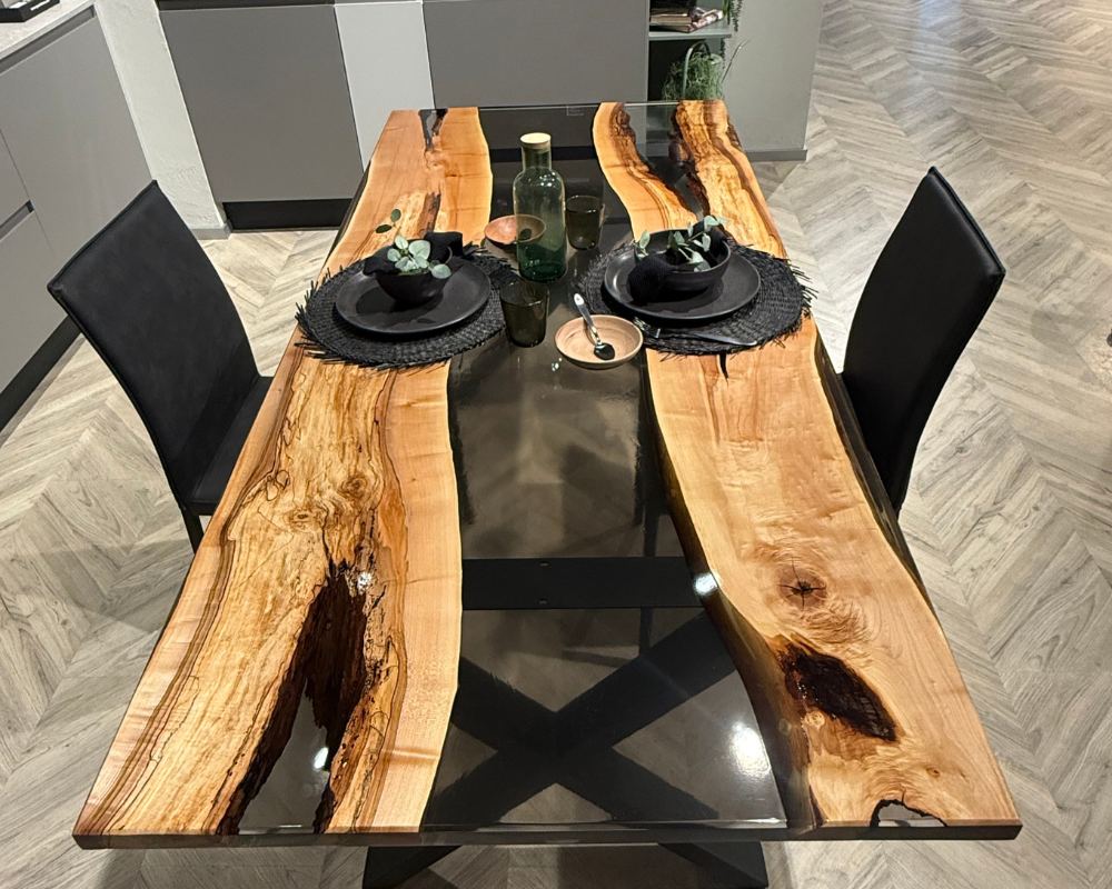 Tavolo River Table in Olmo in legno e resina