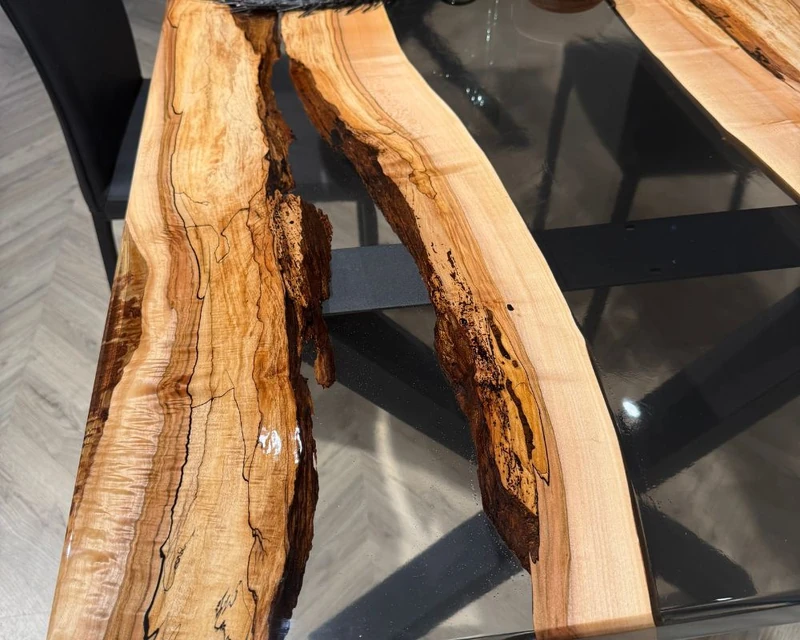 Tavolo in olmo e resina — River Table in Olmo di Wood Riviera
